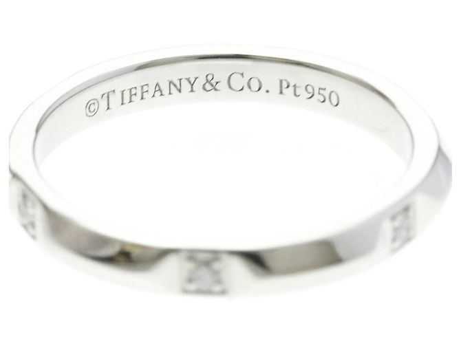 Tiffany & Co. True Band Platinum / 5PDiamond Argenté - vue 7