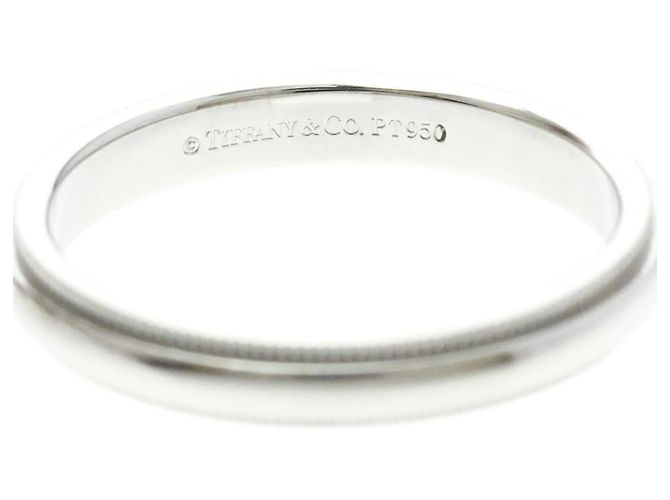 Tiffany & Co. Classic Milgrain Ring Platinum 3.9mm Silber - Ansicht 5