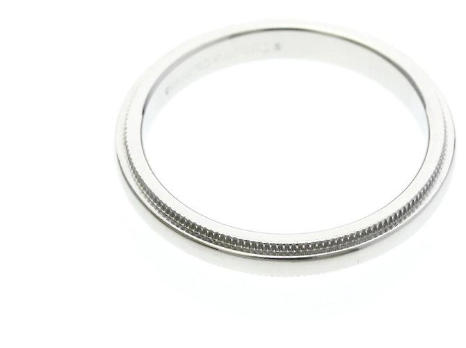 Tiffany & Co. Classic Milgrain Ring Platinum 3.9mm Silber - Ansicht 6