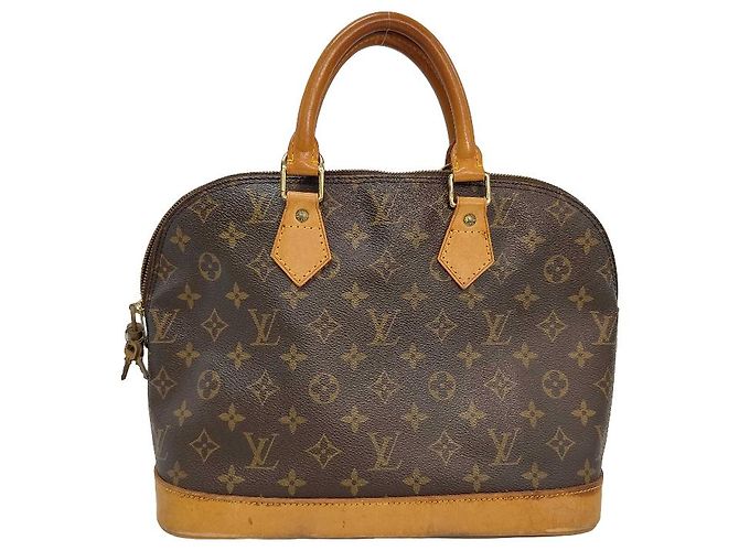 Louis Vuitton Alma Monogram Canvas MM Marrone - vista 2
