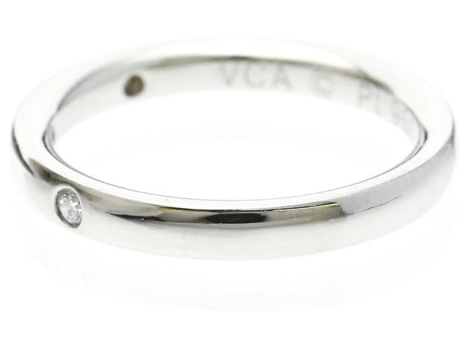 Van Cleef & Arpels Tendrement Ehering Platin Silber - Ansicht 3