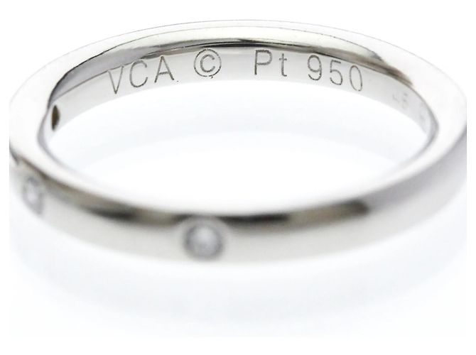 Van Cleef & Arpels Tendrement Ehering Platin Silber - Ansicht 6