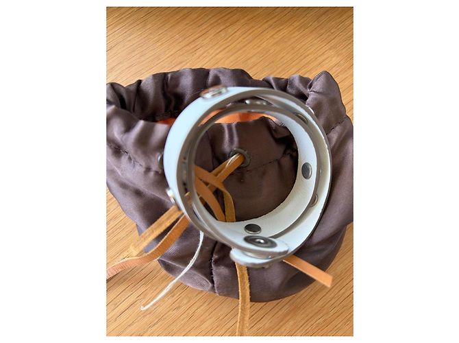 Tod's Bracciale a Doppio Giro in Pelle Bianca Bianco - vista 2
