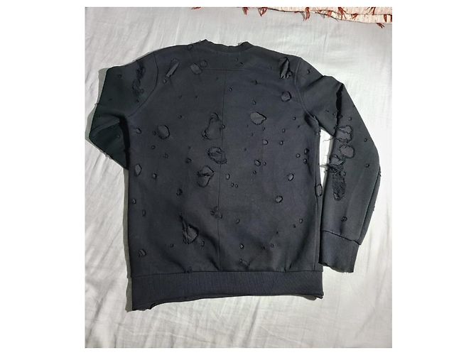 Givenchy Paris Distressed Sweatshirt Schwarz - Ansicht 3