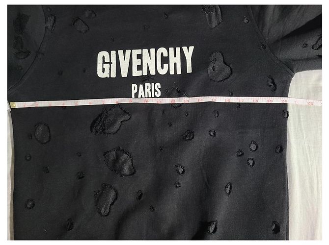 Givenchy Paris Distressed Sweatshirt Schwarz - Ansicht 5
