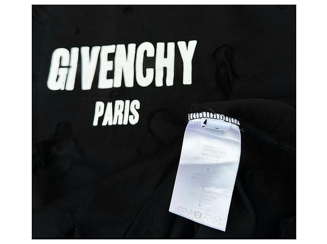 Givenchy Paris Distressed Sweatshirt Schwarz - Ansicht 7