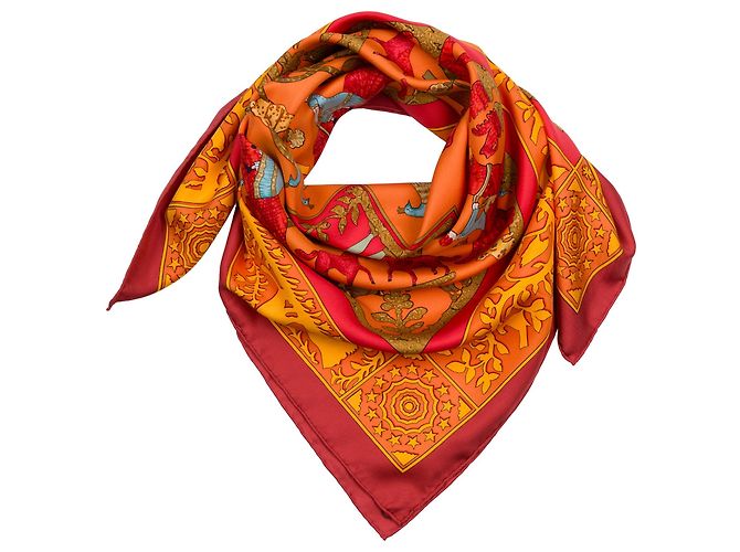 Hermès HERMES Seidenaccessoire Orange - 103823 - Ansicht 3