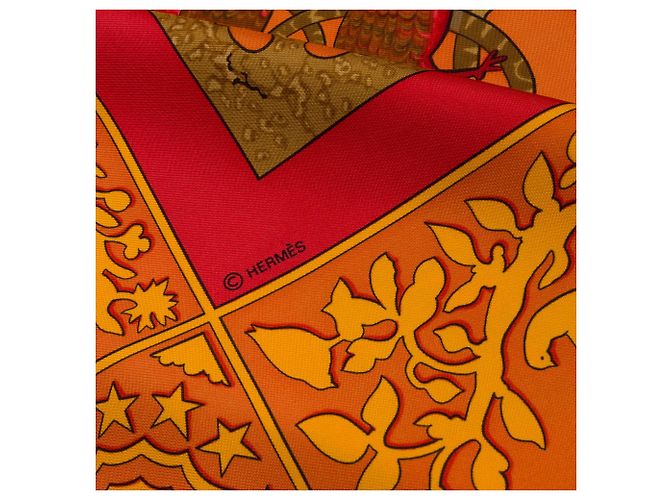 Hermès HERMES Seidenaccessoire Orange - 103823 - Ansicht 4
