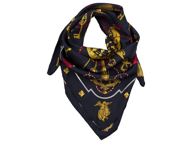 Hermès Accessorio HERMES in Seta Nero - 103821 - vista 3