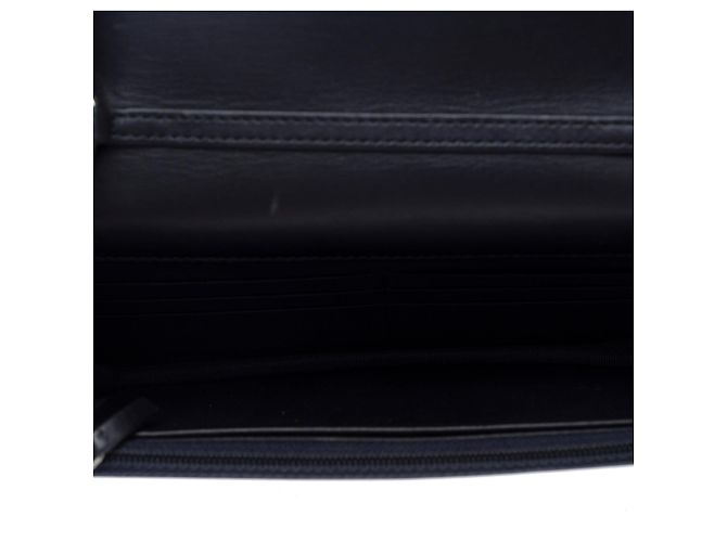 Borsa CHANEL Wallet on Chain in Pelle Blu Navy - 103856 - vista 8