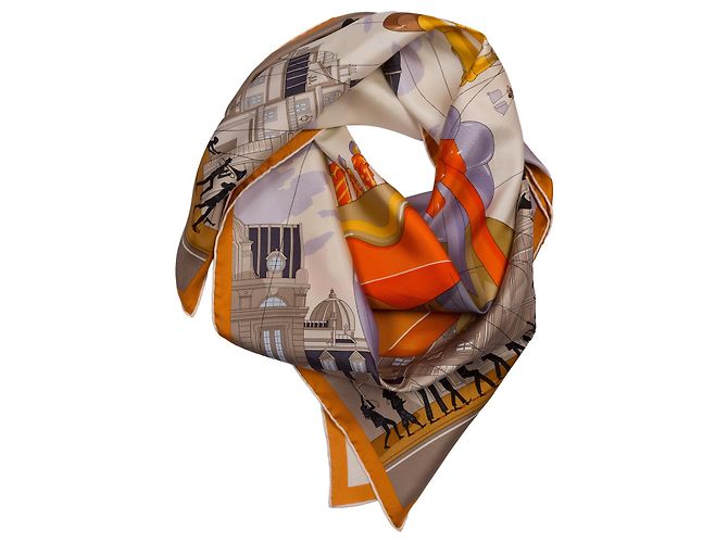 Hermès Accessorio HERMES in Seta Multicolor - 103803 Multicolore - vista 3