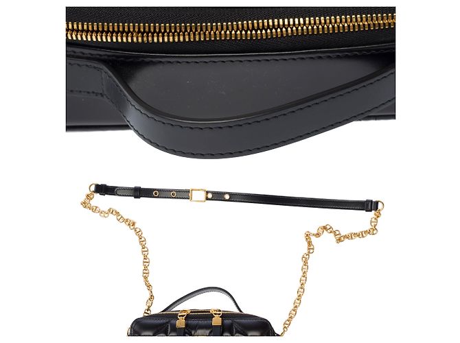 Borsa DIOR Dior Caro in Pelle Nera - 103830 Nero - vista 10