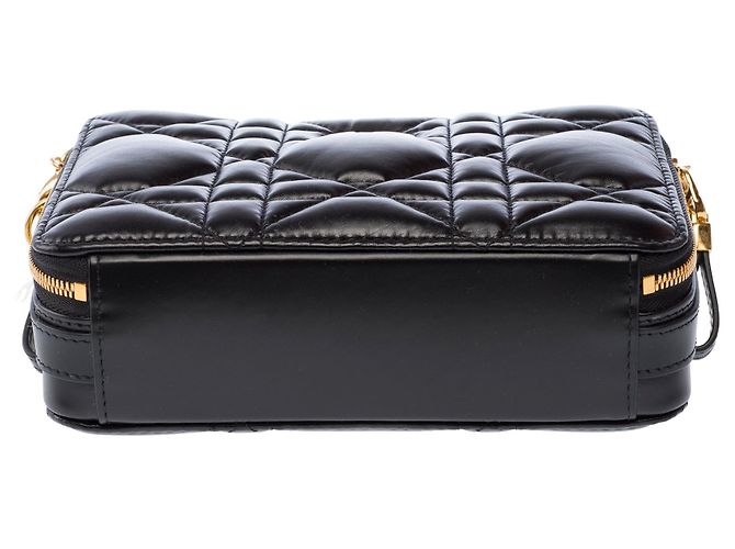 Borsa DIOR Dior Caro in Pelle Nera - 103830 Nero - vista 11