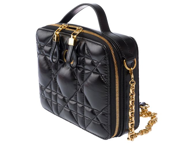 Borsa DIOR Dior Caro in Pelle Nera - 103830 Nero - vista 5