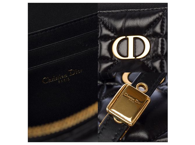 Borsa DIOR Dior Caro in Pelle Nera - 103830 Nero - vista 7