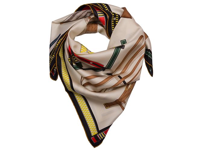 Hermès Accessorio HERMES in Seta Multicolor - 103805 Multicolore - vista 3