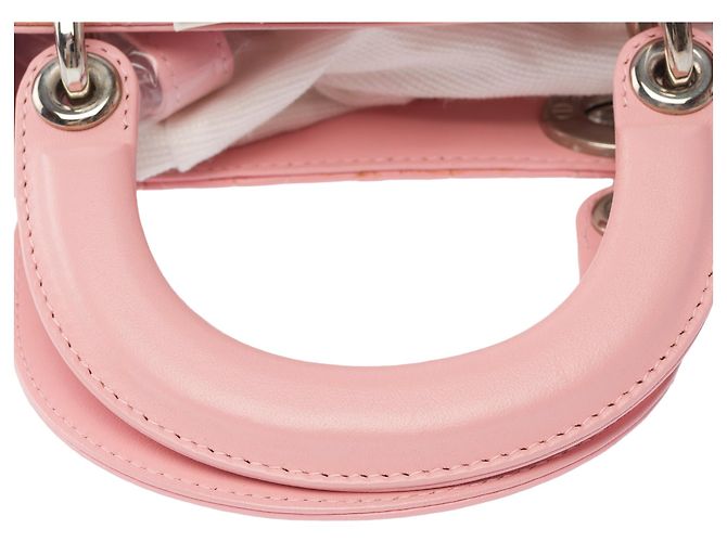 Borsa DIOR Lady Dior in Pelle Rosa - 103858 - vista 10