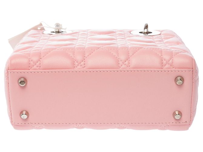 Borsa DIOR Lady Dior in Pelle Rosa - 103858 - vista 11