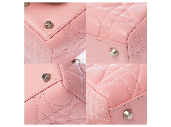 Borsa DIOR Lady Dior in Pelle Rosa - 103858 - vista 12