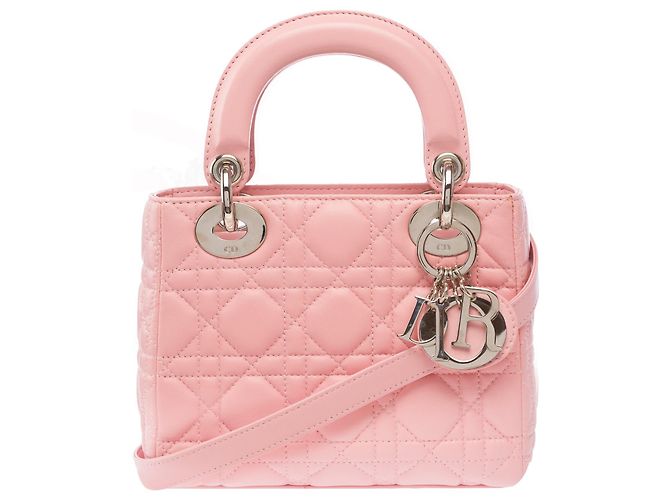 Borsa DIOR Lady Dior in Pelle Rosa - 103858 - vista 3