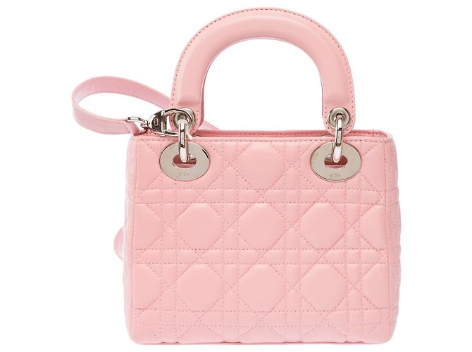 Borsa DIOR Lady Dior in Pelle Rosa - 103858 - vista 4