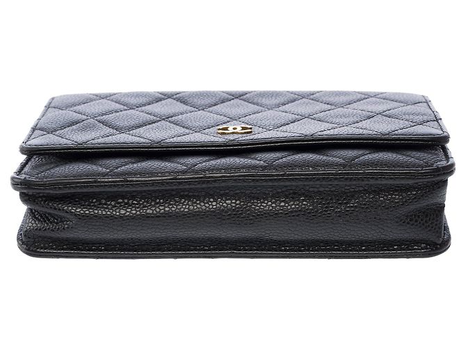 Borsa CHANEL Wallet on Chain in Pelle Nera - 103855 Nero - vista 10