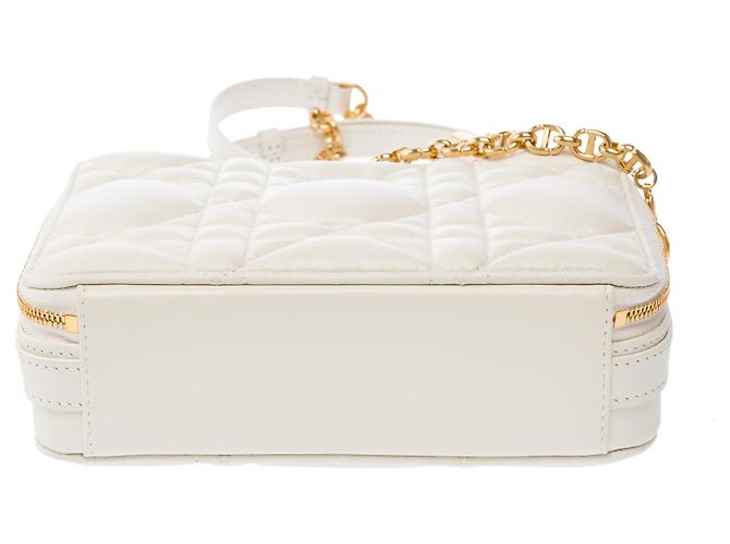 Borsa DIOR Dior Caro in Pelle Bianca - 103829 Bianco - vista 11