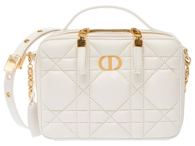Borsa DIOR Dior Caro in Pelle Bianca - 103829 Bianco - vista 3