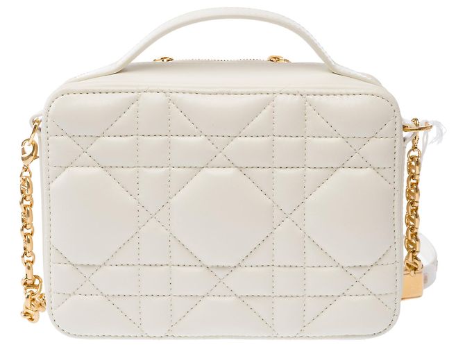 Borsa DIOR Dior Caro in Pelle Bianca - 103829 Bianco - vista 4