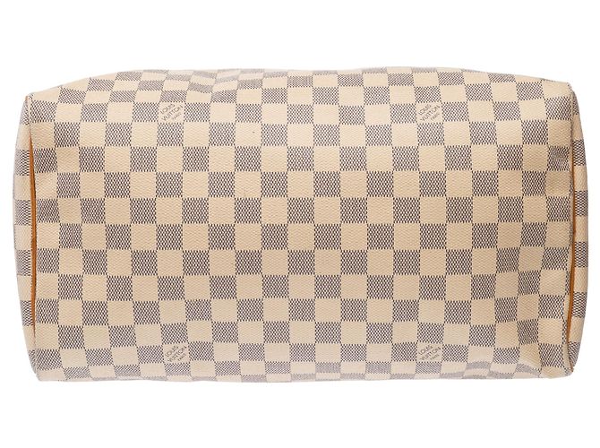 Borsa LOUIS VUITTON Speedy in Tela Bianca - 103849 Bianco - vista 10