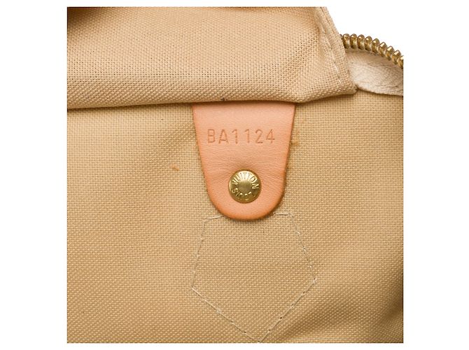 Borsa LOUIS VUITTON Speedy in Tela Bianca - 103849 Bianco - vista 7