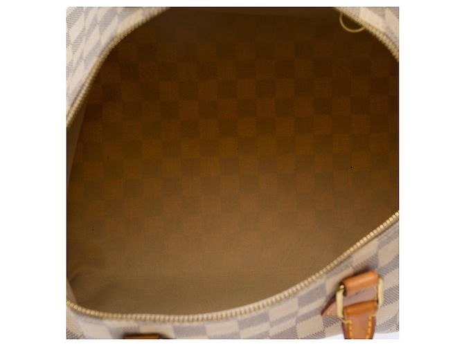 Borsa LOUIS VUITTON Speedy in Tela Bianca - 103849 Bianco - vista 8