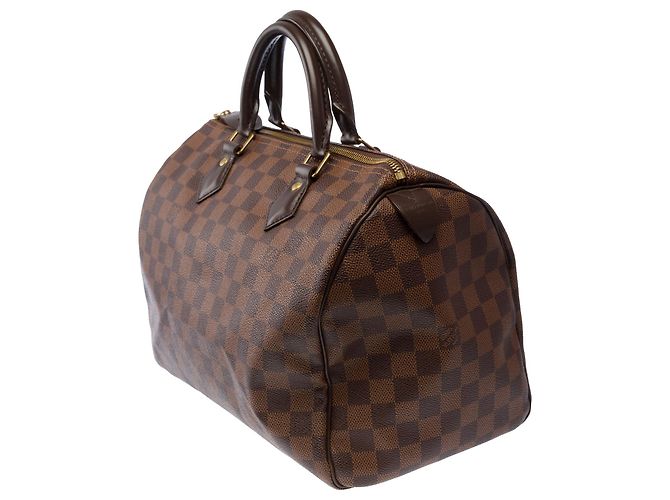 Borsa LOUIS VUITTON Speedy in Tela Marrone - 103848 - vista 5