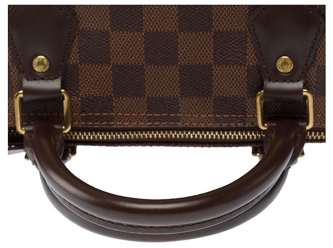 Borsa LOUIS VUITTON Speedy in Tela Marrone - 103848 - vista 9