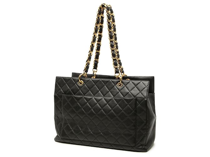 Borsa Shopping Chanel Grand CC Caviar Timeless XL Nera Nero - vista 2
