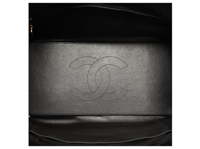 Borsa Shopping Chanel Grand CC Caviar Timeless XL Nera Nero - vista 4