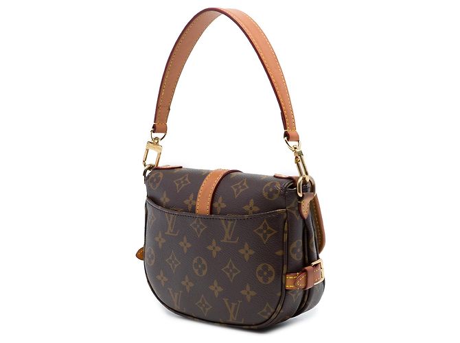 Borsa Saumur BB Monogram Louis Vuitton Marrone - vista 2