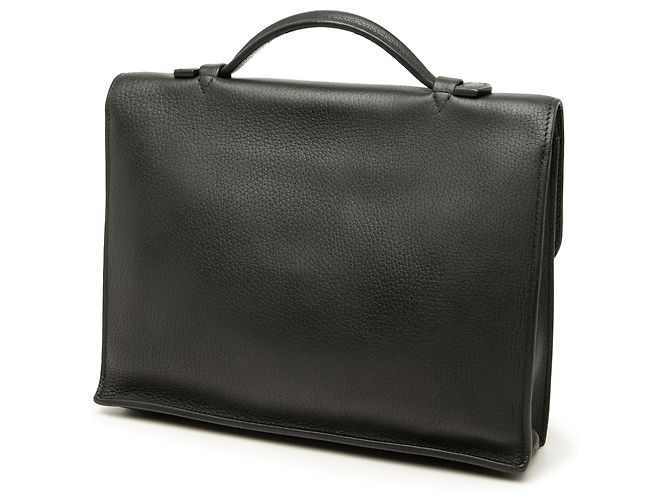 Borsa da lavoro Hermès Clemence Sac a Depeches 27 nera Nero - vista 2