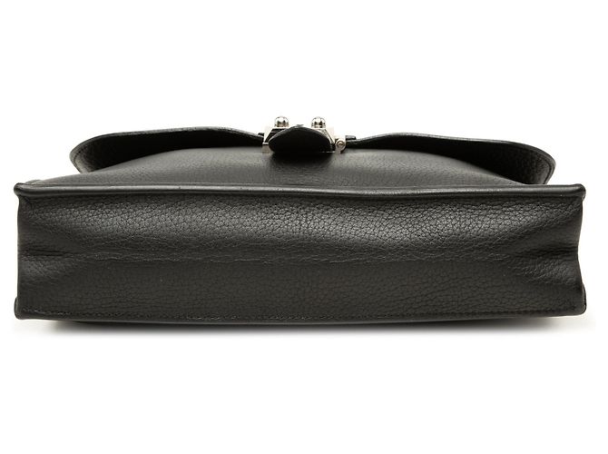 Borsa da lavoro Hermès Clemence Sac a Depeches 27 nera Nero - vista 3