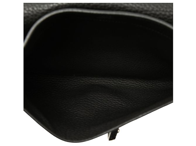 Borsa da lavoro Hermès Clemence Sac a Depeches 27 nera Nero - vista 4