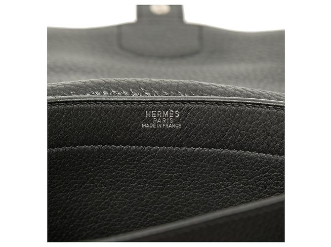 Borsa da lavoro Hermès Clemence Sac a Depeches 27 nera Nero - vista 5