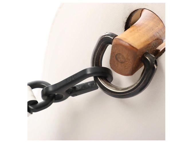 Borsa a mano 2Way in pelle LOEWE Bamboo Buckets in White Beige - vista 14