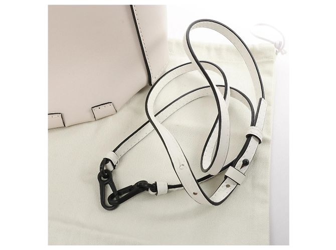 Borsa a mano 2Way in pelle LOEWE Bamboo Buckets in White Beige - vista 16