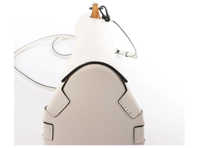 Borsa a mano 2Way in pelle LOEWE Bamboo Buckets in White Beige - vista 8