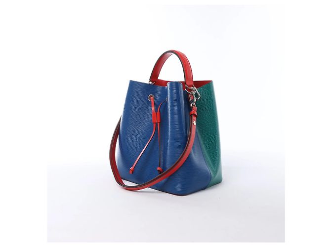 Borsa a tracolla 2Way Louis Vuitton NoeNoe in pelle Epi Multicolor Blu - vista 2