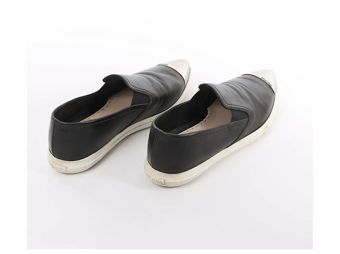 Miu Miu Leather Slip-on in Black 5S9010, Size 38.5 EU Nero - vista 7