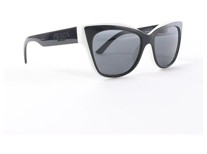 Gafas de sol Prada SPR 23X en Black/White Negro - vista 8