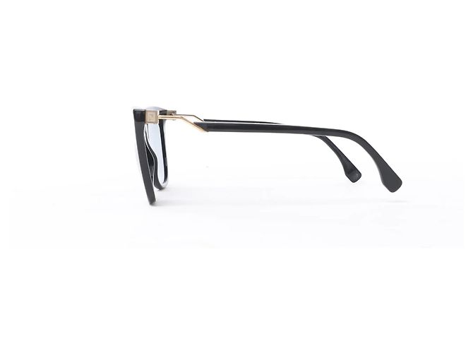 Fendi Zucca FF Logo Wayfarer Sonnenbrille in Schwarz - Ansicht 7
