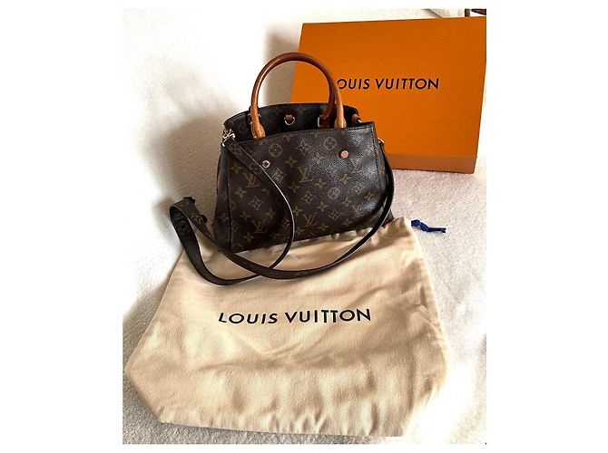 Louis Vuitton Montaigne BB Monogram Handtasche Braun Monogramm - Ansicht 2
