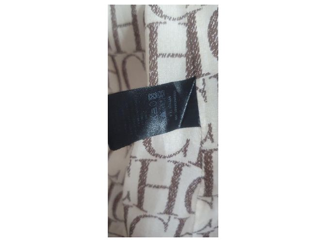 Trench Carolina Herrera beige in cotone - vista 4